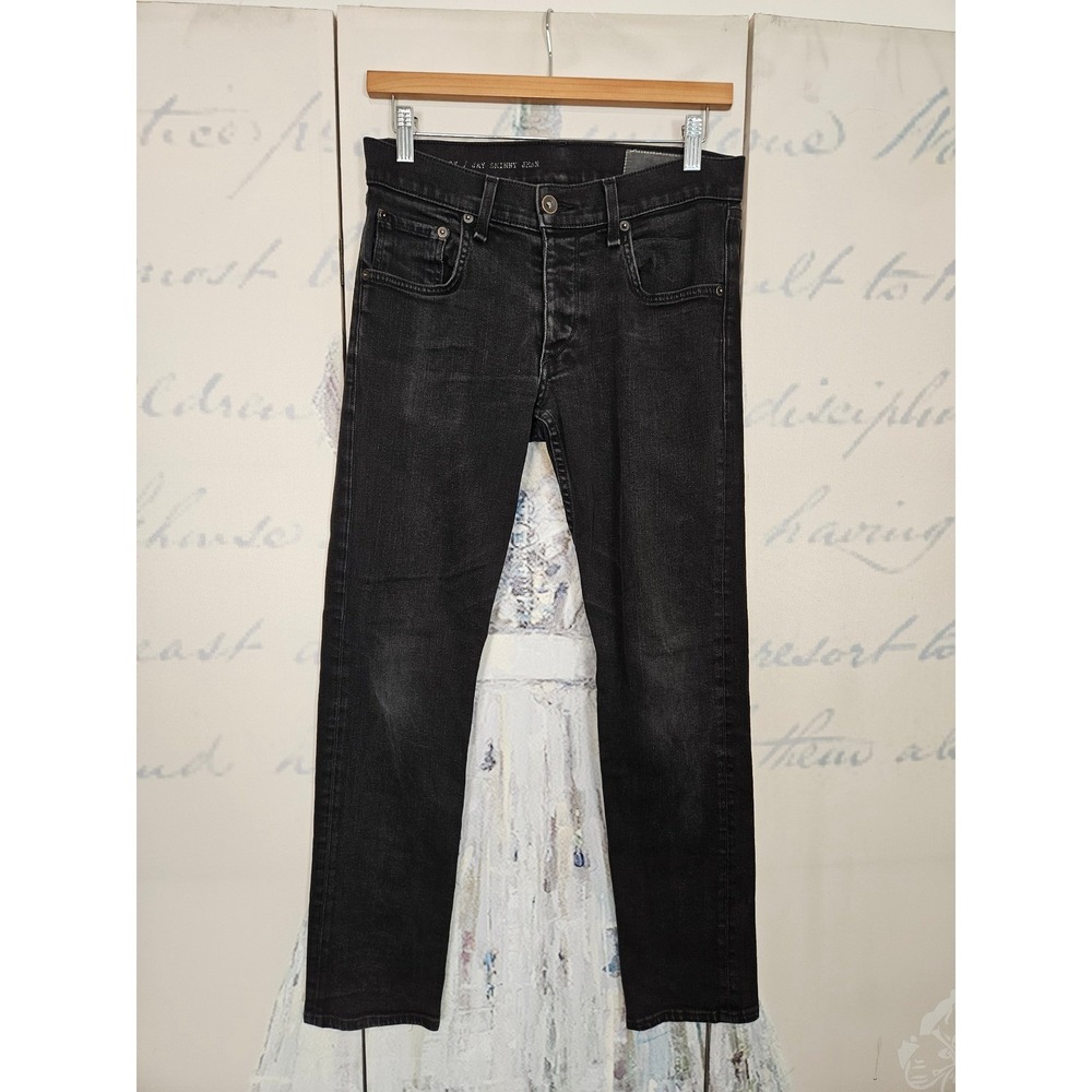Rag & Bone RB 23X Jay Skinny Jean Mens 31 Black Faded Denim